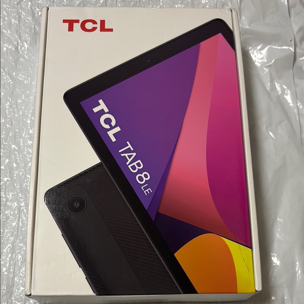 TCL Black Tablet with Vibrant Display and Sleek Design